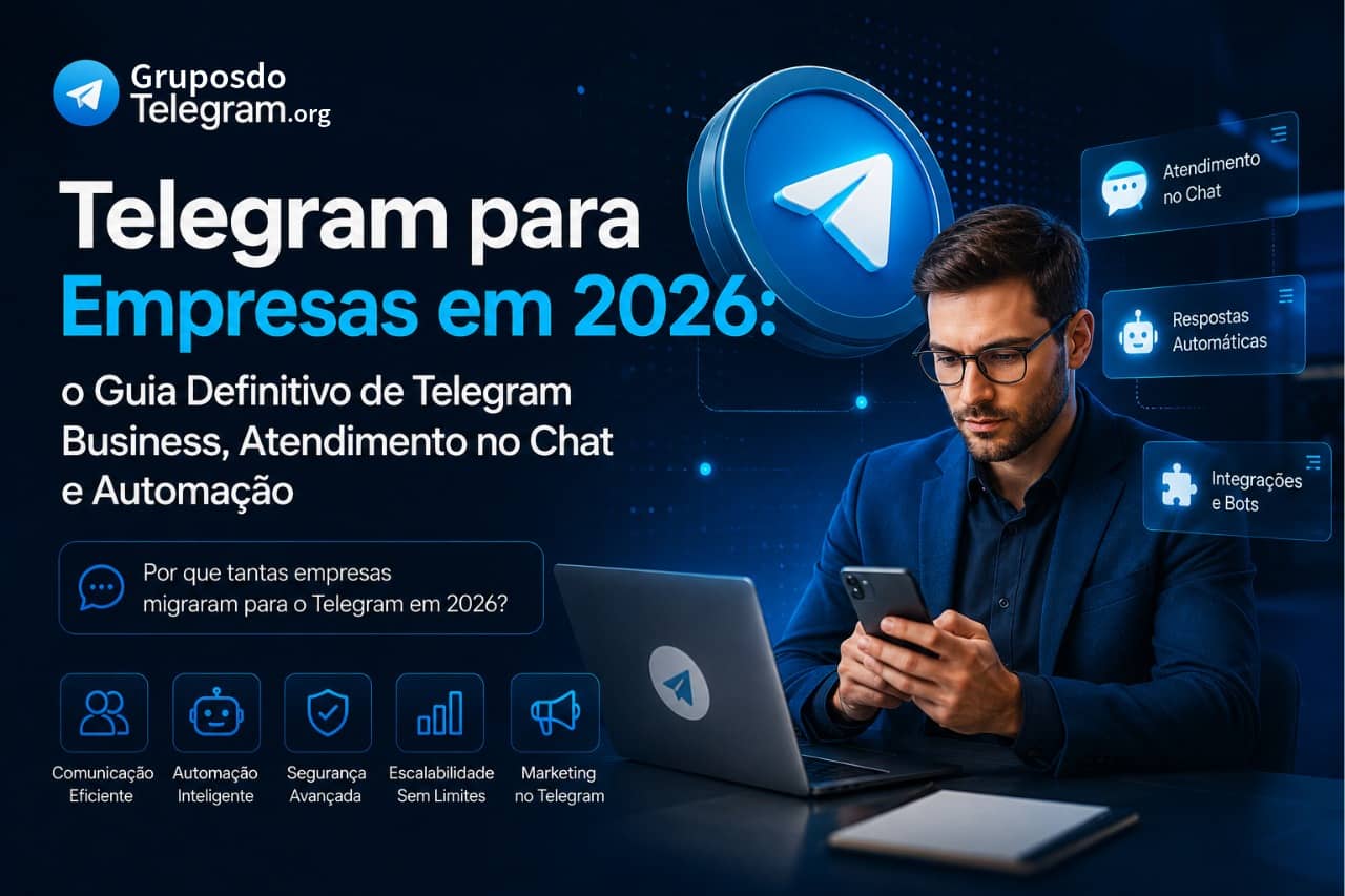 Telegram para Empresas em 2026: o Guia Definitivo de Telegram Business, Atendimento no Chat e Automação Inteligente