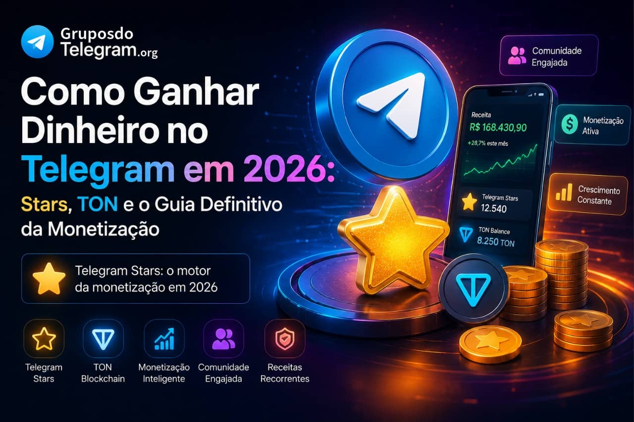 Como Ganhar Dinheiro no Telegram em 2026: Stars, TON e o Guia Definitivo da Monetização